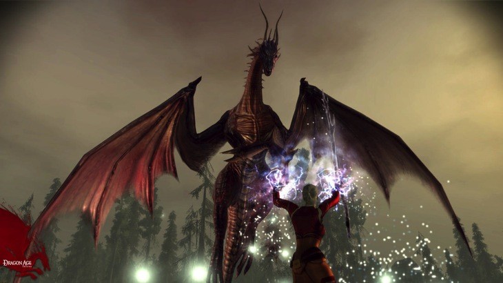 Dragon age origins dragon mage battle