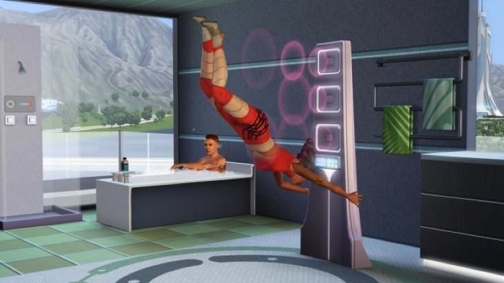 Sims future shower