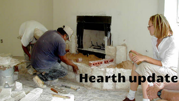 Building fireplace hearth