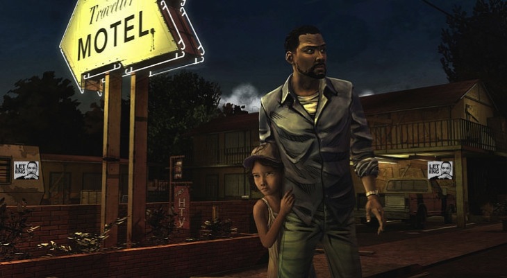 The walking dead lee and clem
